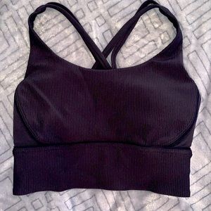 Energy bra long line ribbed sz 4